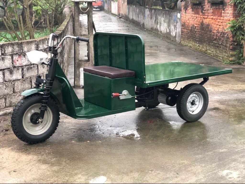 Xe điện ba bánh chở gạch mẫu 4