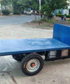 Xe ba bánh điện chở gạch khung thép, động cơ hoạt động êm, không phát thải CO2