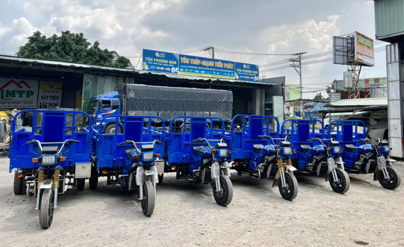 Xe ba bánh Nam Định có nhiều loại, đáp úng nhu cầu người sử dụng