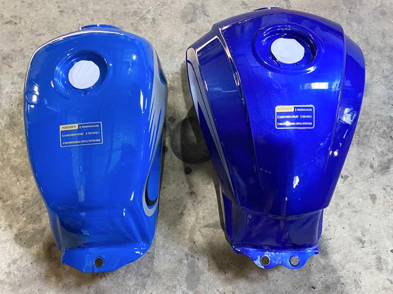 Bình xăng vuông có thiết kế hiện đại, mạnh mẽ