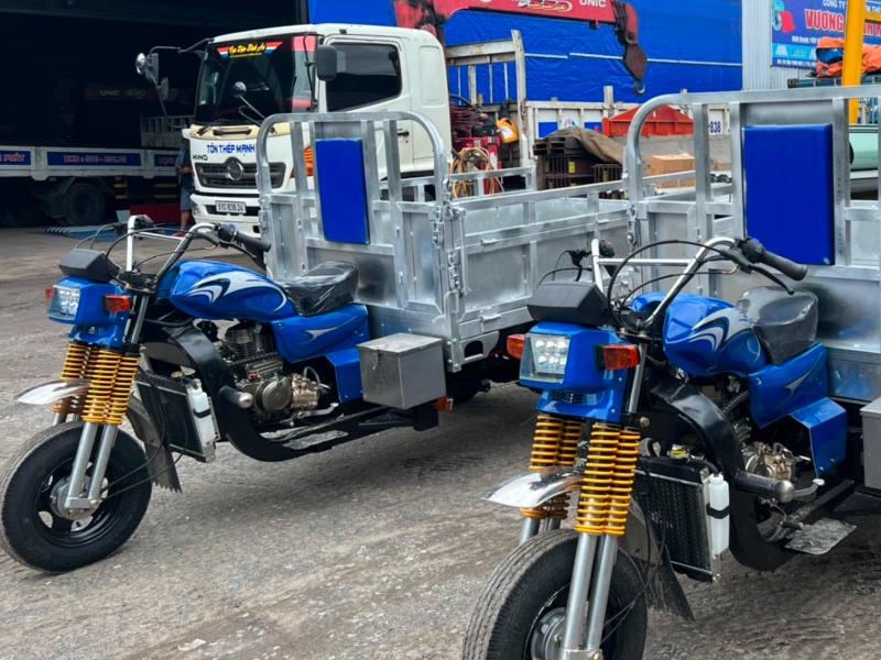 Xưởng xe lôi Tiến Phát bán tay lái xe ba bánh chất lượng, chống rỉ sét tốt, giao tận nơi