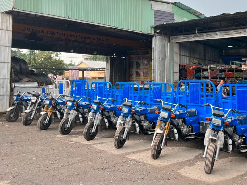 Mua cần đạp máy giá tốt, cứng cáp, trơn, dễ đạp - Xưởng xe lôi Tiến Phát