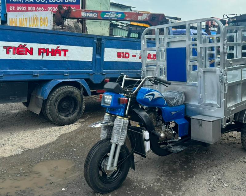 Mua mâm bánh trước xe ba gác chất lượng tại xưởng xe lôi Tiến Phát