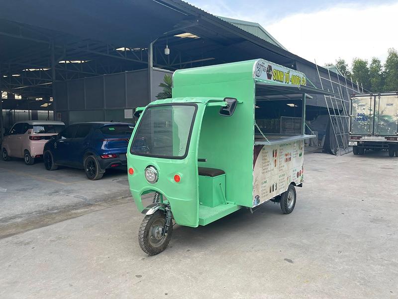 Xe ba bánh điện bán hàng rong mẫu số 1