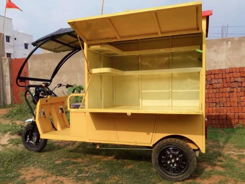 Xe ba bánh điện bán hàng rong mẫu số 3