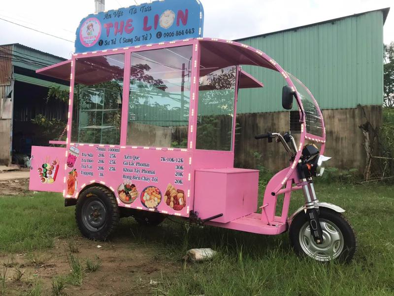 Xe ba bánh điện bán hàng rong mẫu số 4