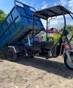 Mẫu xe ba bánh điện chở rác có mái che