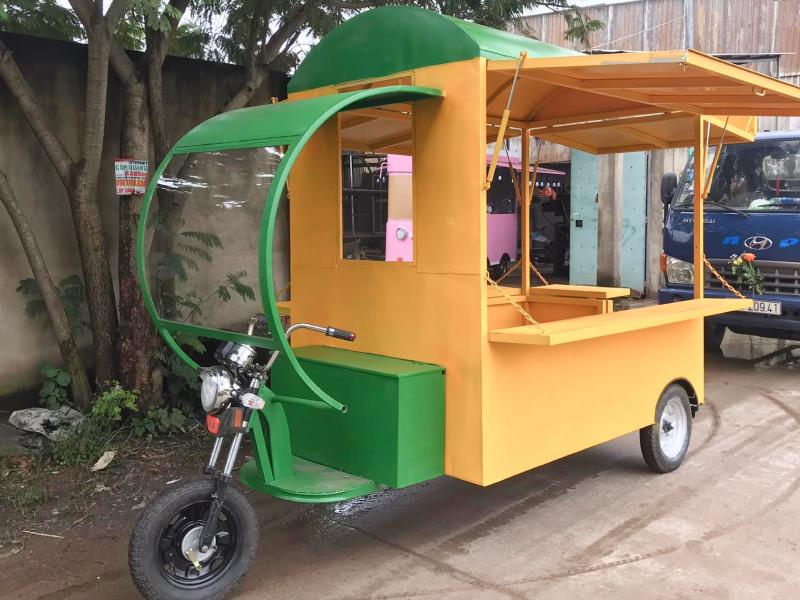 Dùng xe điện ba bánh bán hàng rong giúp giảm chi phí vận hành, dễ điều khiển