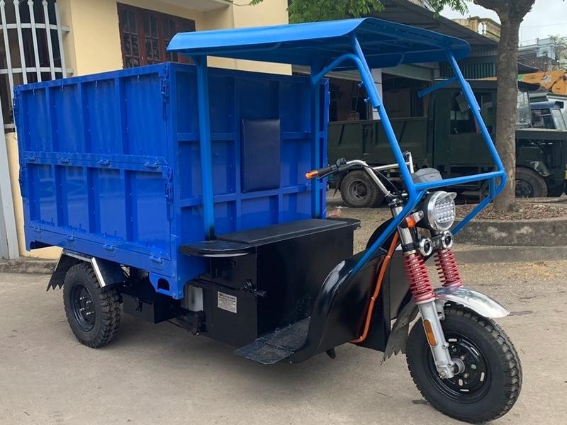 Xe ba gác điện có mái che mẫu sô 1