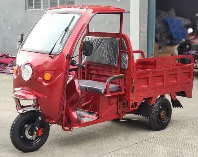 Xe ba gác điện có mái che mẫu sô 2