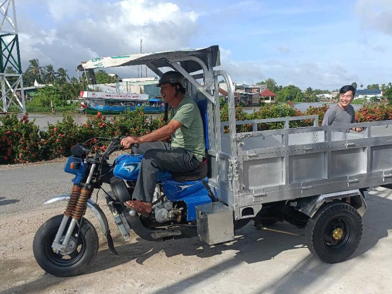 Giá xe ba gác cũ ảnh hưởng bởi tình trạng xe, thương hiệu, tải trọng